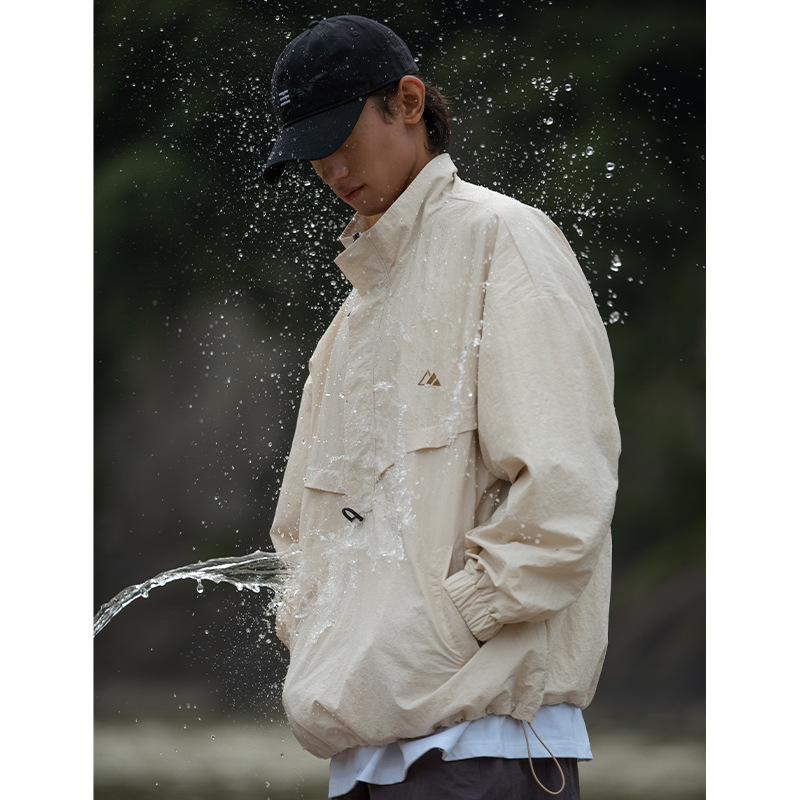 Montaña al aire libre de tres-prueba chaqueta de los hombres 2023 otoño nuevo par medio cremallera chaqueta de la máquina de empalme