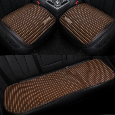 Cassia car cushion Four Seat cushion, seat cover - brown-small-three-pieces