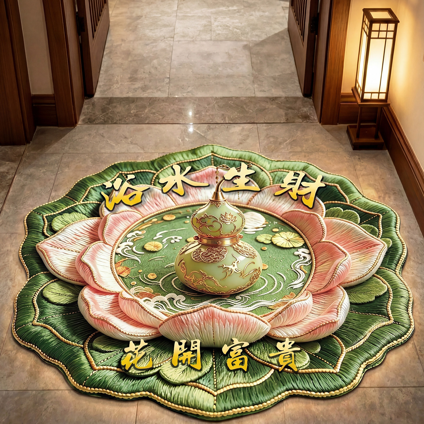 Nueva alfombra de suelo de baño chino, barro de diatomeas, almohadilla de pies absorbente de agua, almohadilla antideslizante de baño doméstico antisucio