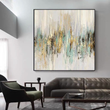 手绘油画美式玄关装饰画客厅轻奢挂画餐厅现代北欧沙发背景墙壁画