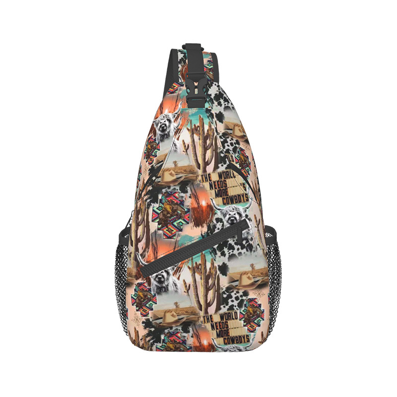 Nueva bolsa de pecho de Amazon para hombres simple y ligera tela de poliéster mochila de hombro mochila de viaje casual mochila personalizada image 7