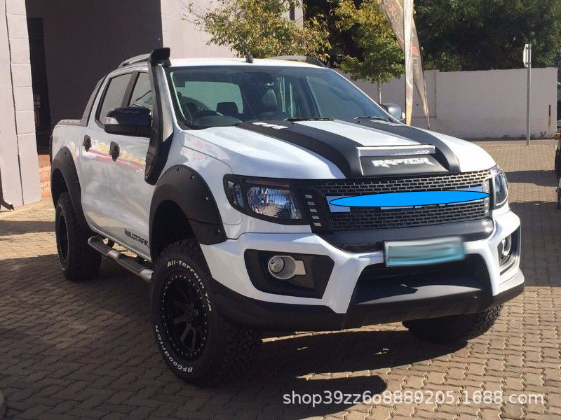 Suitable for 12-14 Ford FORD ranger net modification front face T6 pickup truck with light net grille