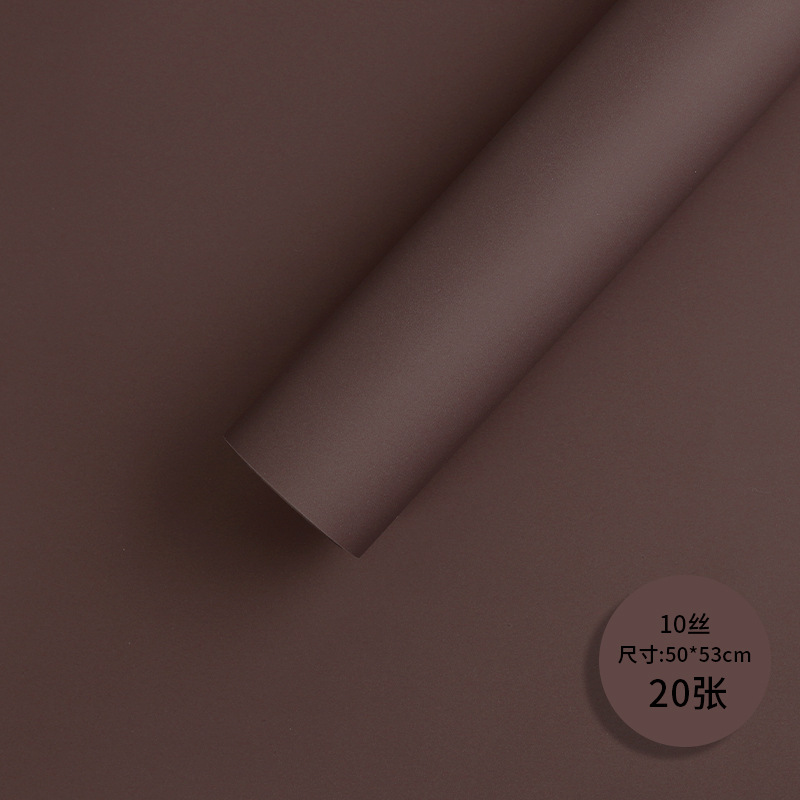 Red popular 10 seda coreana papel de estilo amor mate niebla papel esmaltado espesado impermeable duro florista de papel de envoltura