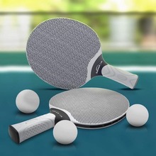 橡胶乒乓球拍窝面一体塑料球拍成人儿童学生练手单拍双拍成品套装