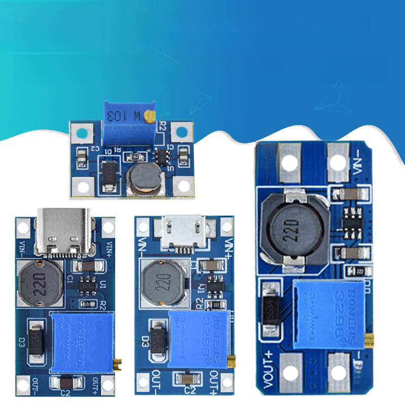 2A Boost Board Dc-Dc Boost Module Wide Voltage Input 2/24V to 5/9/12/28V Adjustable 2577