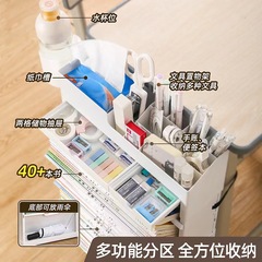 Wuzhen Folding First Class Multifunctional Desk Bookshelf for Classroom Desk Organizer with Removable Book Bag and Book Stand