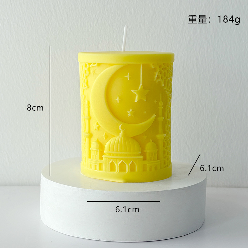 Mond Und Stern Duftkerze Im Orientalischen Architekturstil_voghion.com