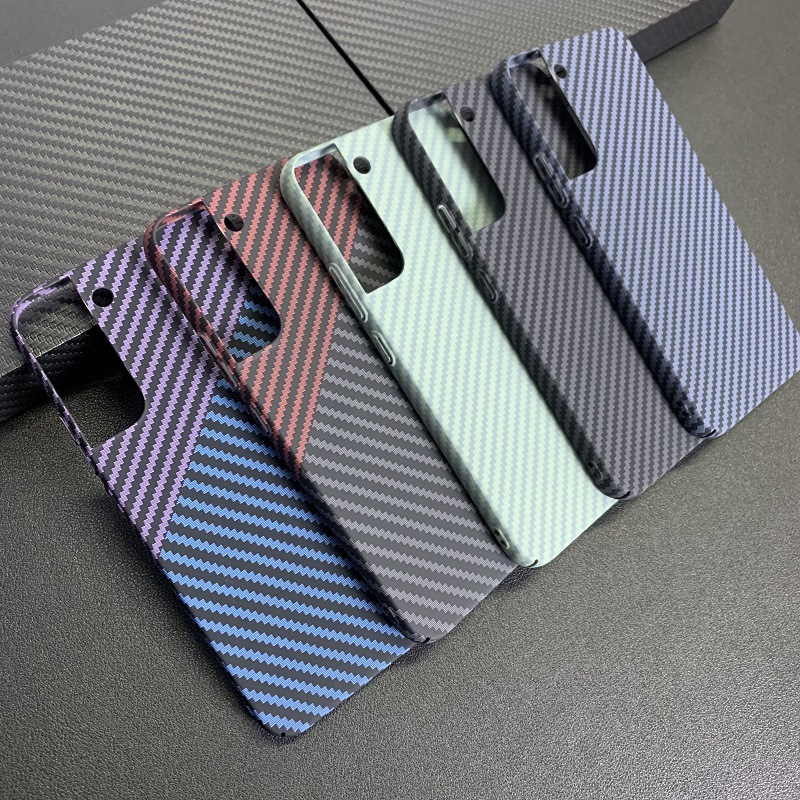 For Samsung s24ultra Kevlar Phone Case s23 Ultra-thin Drop-resistant Carbon Fiber Protective Case High-grade Hard Case