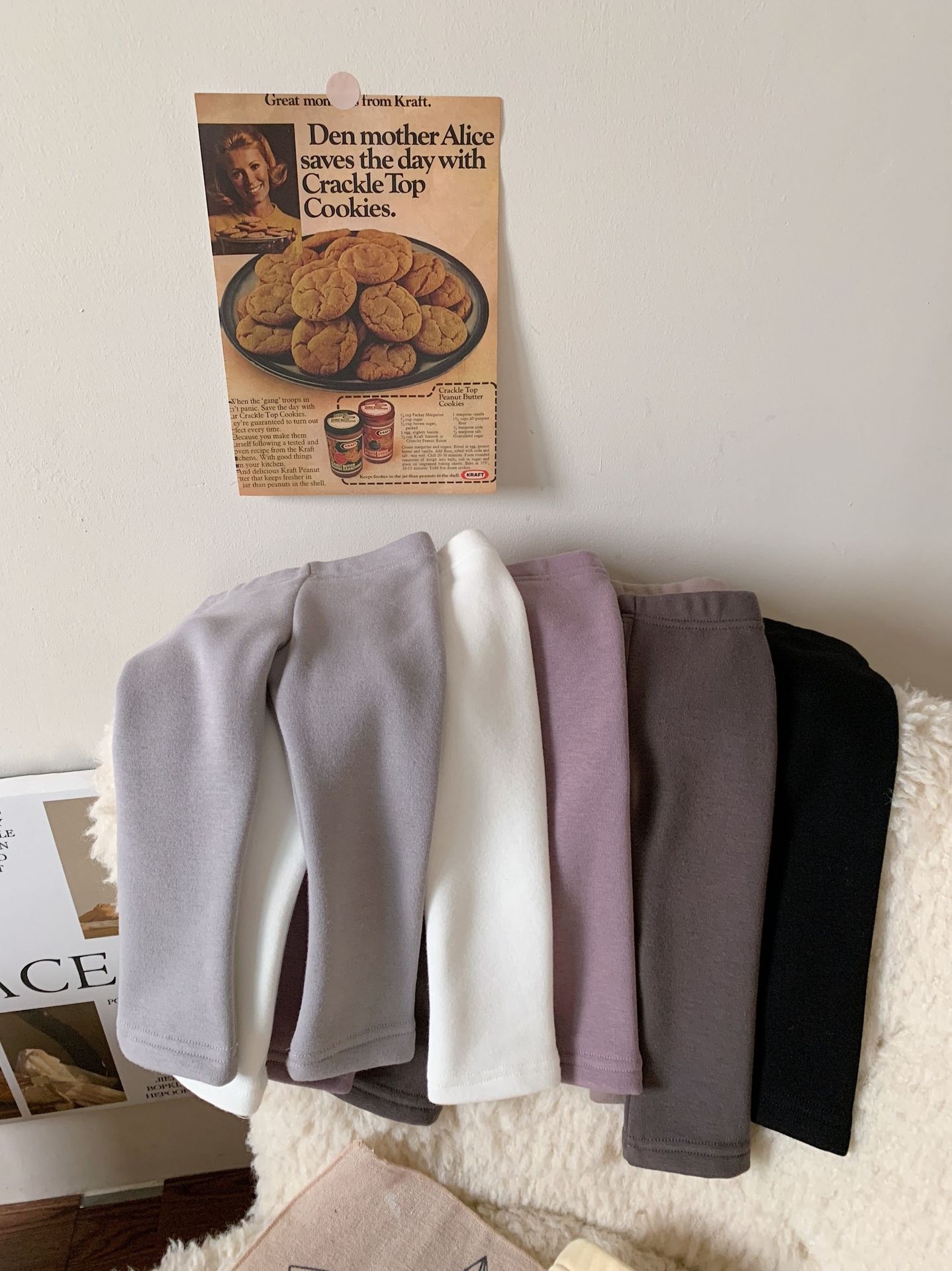 Polainas forradas de vellón para niños 2023 Otoño e Invierno Nuevos pantalones de bebé para niñas pantalones largos cálidos engrosados para Bebés Ropa para niños pantalones para niños