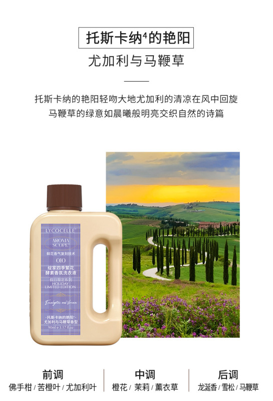 【トラベルサイズ】Xianjia Four Seasons フラワーフレグランス 洗濯洗剤 香り長持ち、殺菌、ダニ除去 ポータブルパック 90ml|undefined