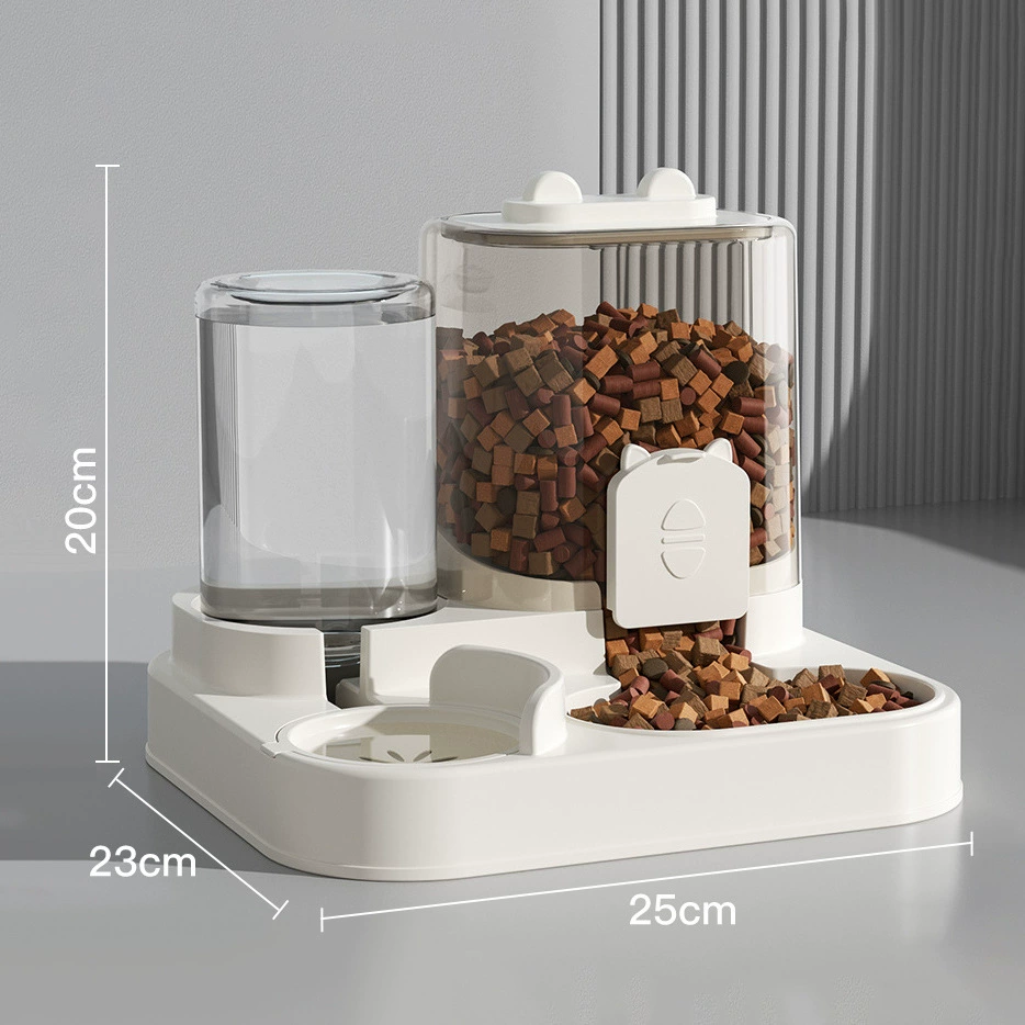 Автоматическая кормушка для кошек и Dispenser для воды, интегрированное питание и циркулирующая вода, компактный 0.7 кг