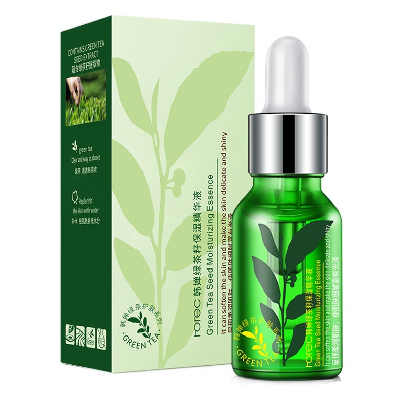 Han Qian Semilla de té verde esencia hidratante esencia facial hidratante esencia hidratante cosméticos al por mayor