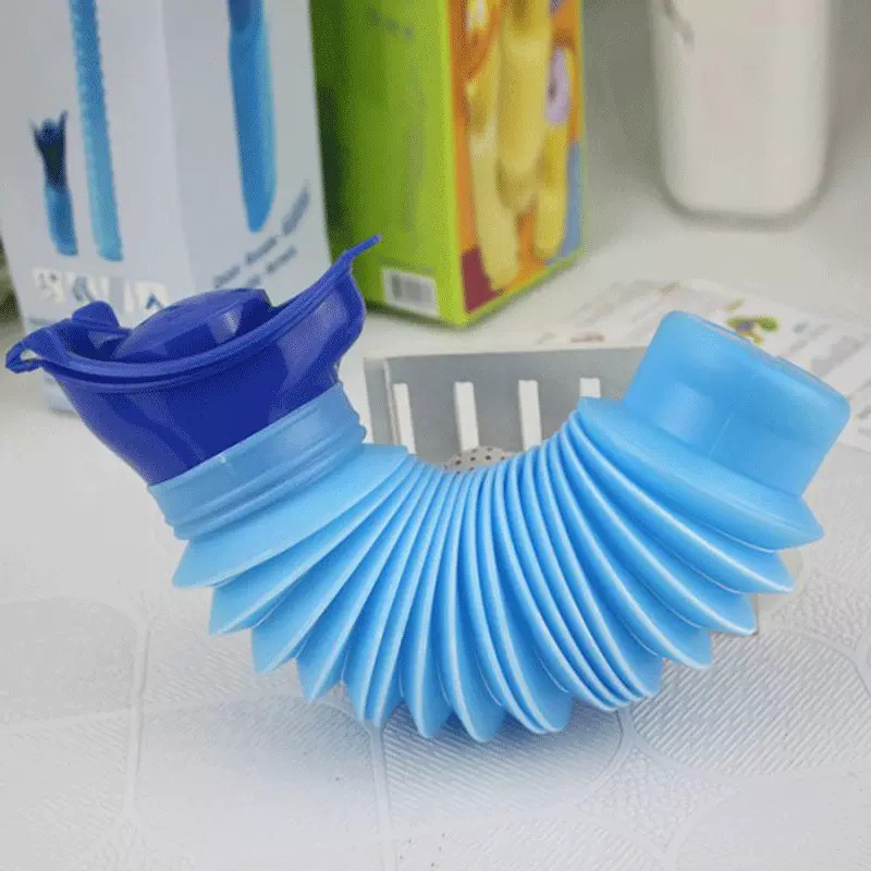 Portable car urinal for boys and girls children emergency retractable urine bucket baby urine bottle emergency urinal