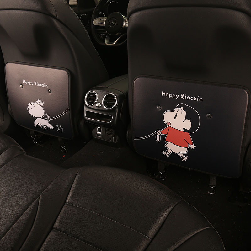 Manufacturer Wholesale Short Two-Color Crayon Shin-Chan Anti-Kick Pad Cartoon Cute Car Anti-Kick Pad Seat Back