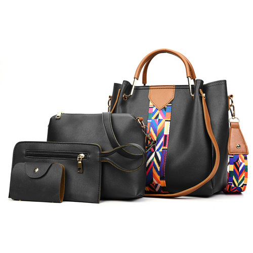 Cross-border women's bags  new style Korean fashion four-piece mother-in-law bag shoulder crossbody handbag women's bag wholesale