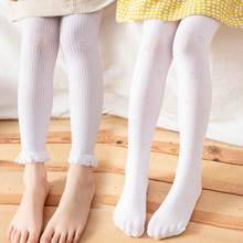 儿童丝袜夏季薄款宝宝连裤袜女童白色舞蹈打底袜子女孩蝴蝶防蚊袜