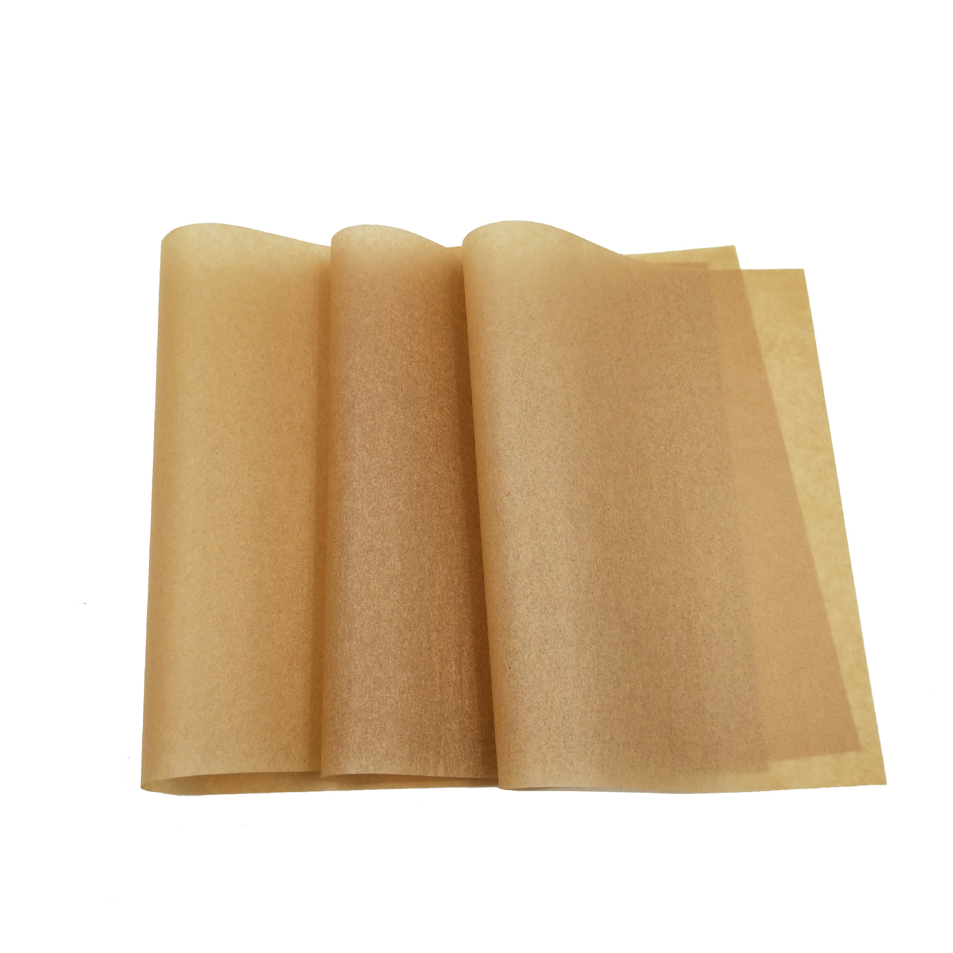 Venta caliente de Amazon papel de aceite de hornear 16 "x 12" cocina perchment papel absorbente de aceite papel de hornear papel de aceite de silicona natural