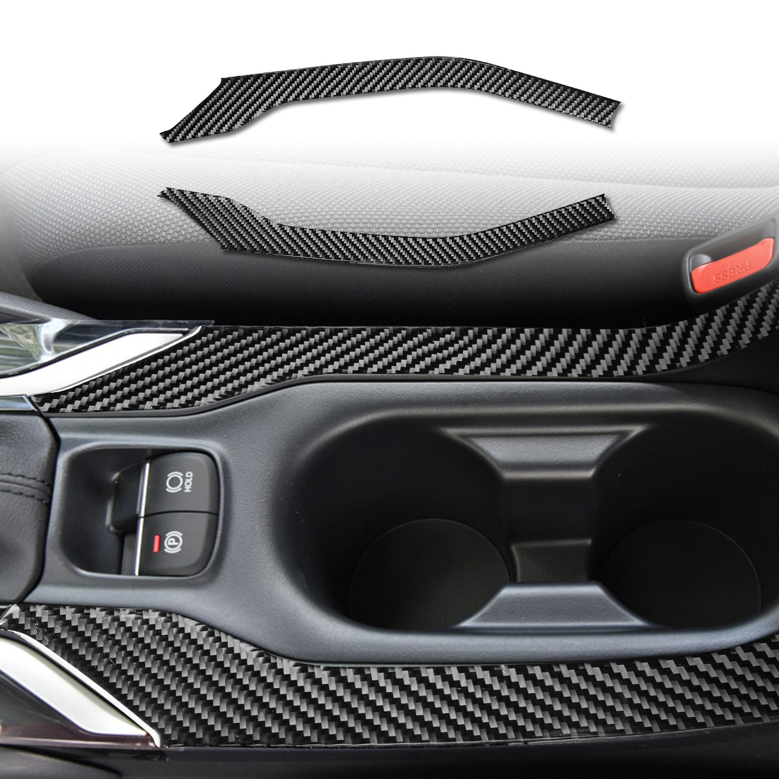 Suitable for Toyota 19-23 Corolla Rayling Rui Set of Carbon Fiber Central Control Steering Wheel Modification Decorative Stickers
