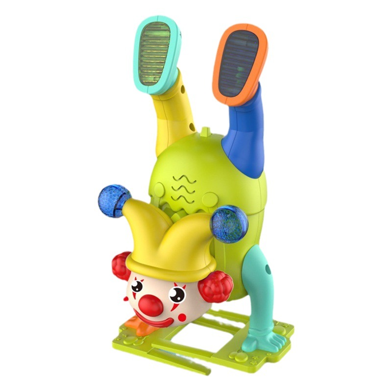 Tiktok mismo loco circo diversión payaso invertido muñeca música Luz Juguete eléctrico para niños transfronterizo