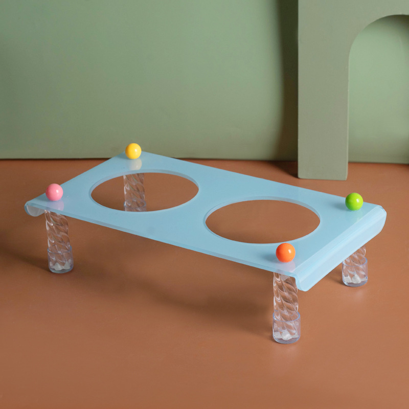 Bondi Blue Acrylic Quad (Doble Bowl)