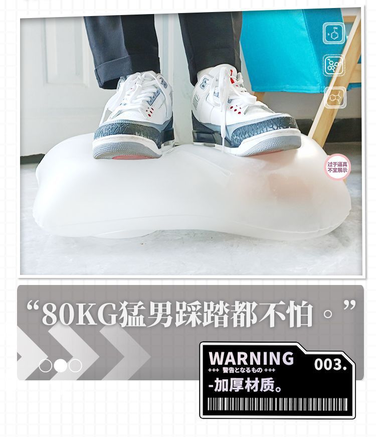 Inflatable Half-Body Masturbation Doll with Insertable Sleeve and Manual Airplane Cup — detail image 2