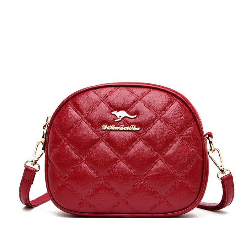 Small Diamond Pattern Shoulder Bag For Women Three Layer Design_voghion.com