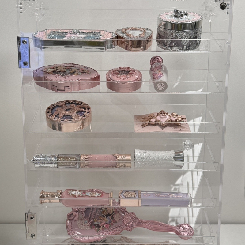 W Acrylic Cosmetics Eye Shadow Powder Lipstick Lip Gloss Perfume Air Cushion Nail Polish Large Capacity Display Storage Box L