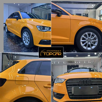 Auto Color Change Film – Topka Car Color Change - crystal-mclaren-orange-152-17m-paper-bottom