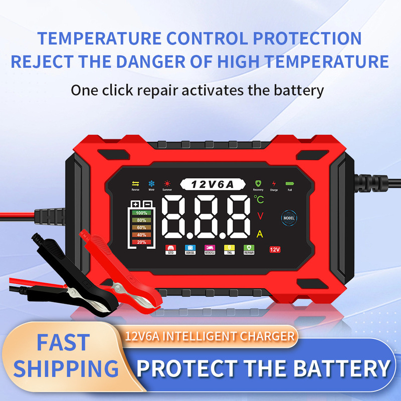 Jinnuoyi 12V Charger Motorcycle Battery Charger Car Battery Charger Automatically Stops When Full Jinnuoyi 12V Charger Motorcycle Battery Charger Car Battery Charger Automatically Stops When Full
