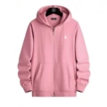 Zipper pink white label