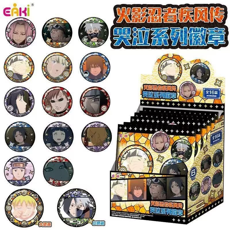 Значки Naruto EAKI слезы блайнд-бокс Наруто и Саске