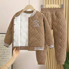 {校服神器}儿童棉衣温变加厚中大童保暖套装男童女童爆款冬季棉服