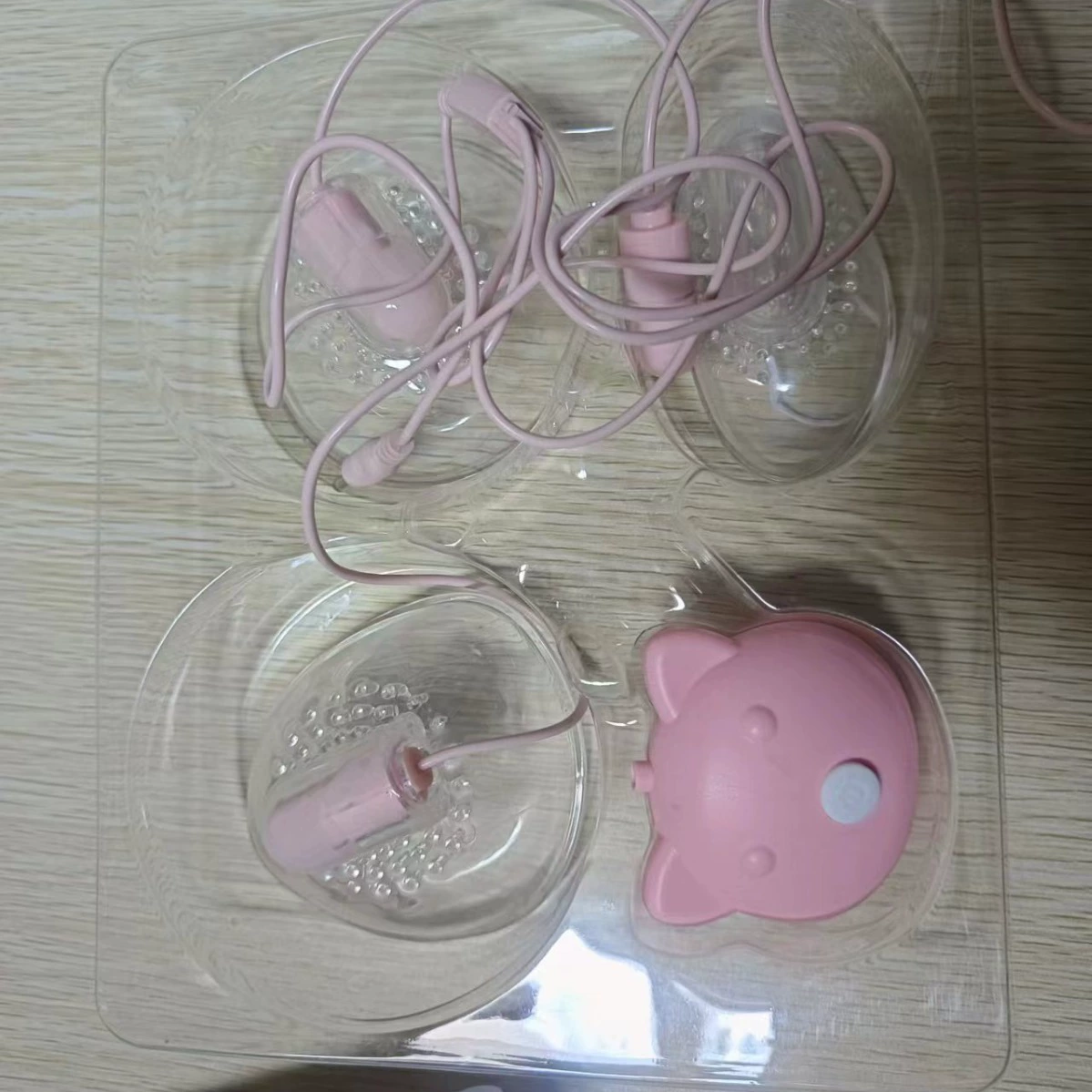 Двухголовый массажёр для груди, USB-зарядка или батареи, мягкая стимуляция для здоровья груди