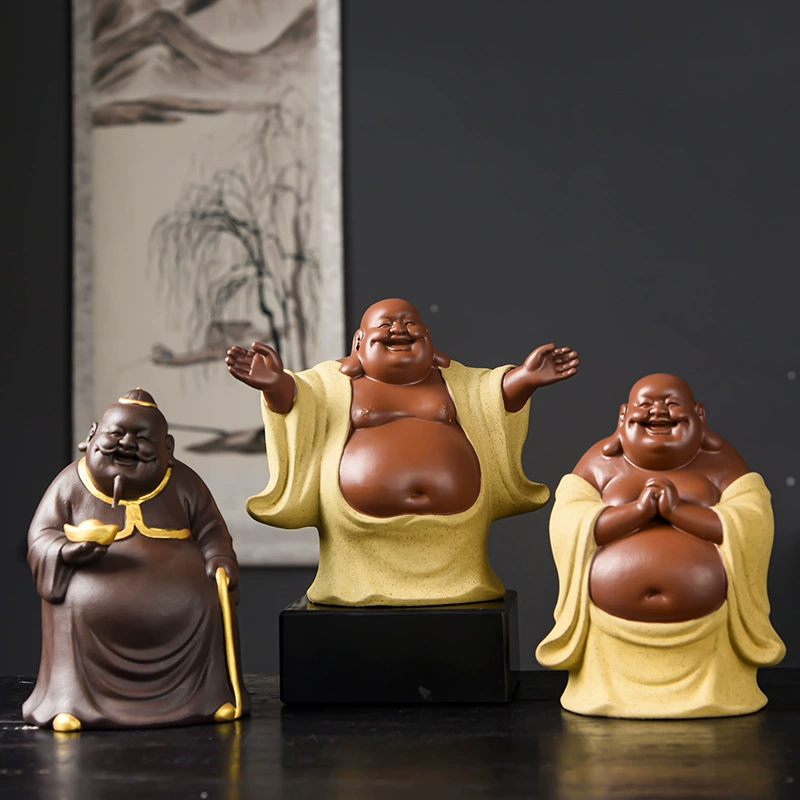 Фиолетовый песок Майтрейя Будда украшения ручной работы