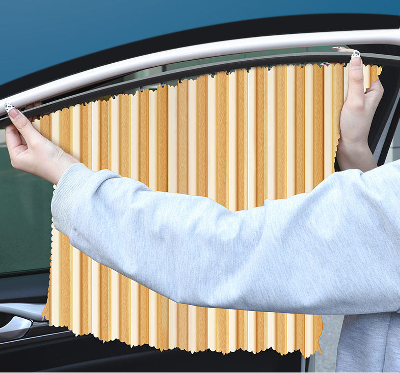 Car Sunshade Curtain, Window Sun Protection and Heat Insulation Curtain, Car Privacy Curtain, Car Interior Window Curtain, Retractable Magnetic Suction Type