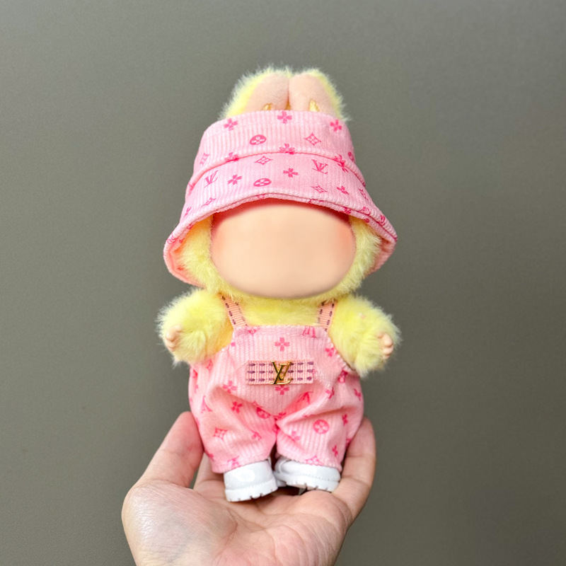 Ropa exclusiva para muñeco Labubu – prendas de peluche 17 cm, falda y traje para primera y segunda generación