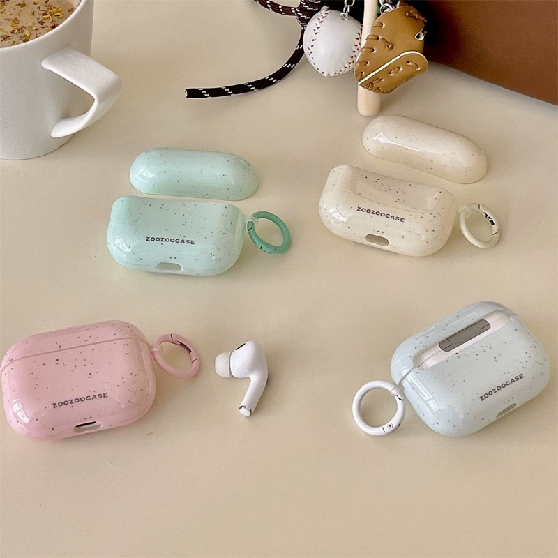 New ins style solid color splash ink for apple AirPods3 generation protective case Pro2 generation earphone case 2022 new none