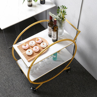 Wholesale new mobile dining car hotel commercial food delivery car tea car double three-layer wine car trolley cake
