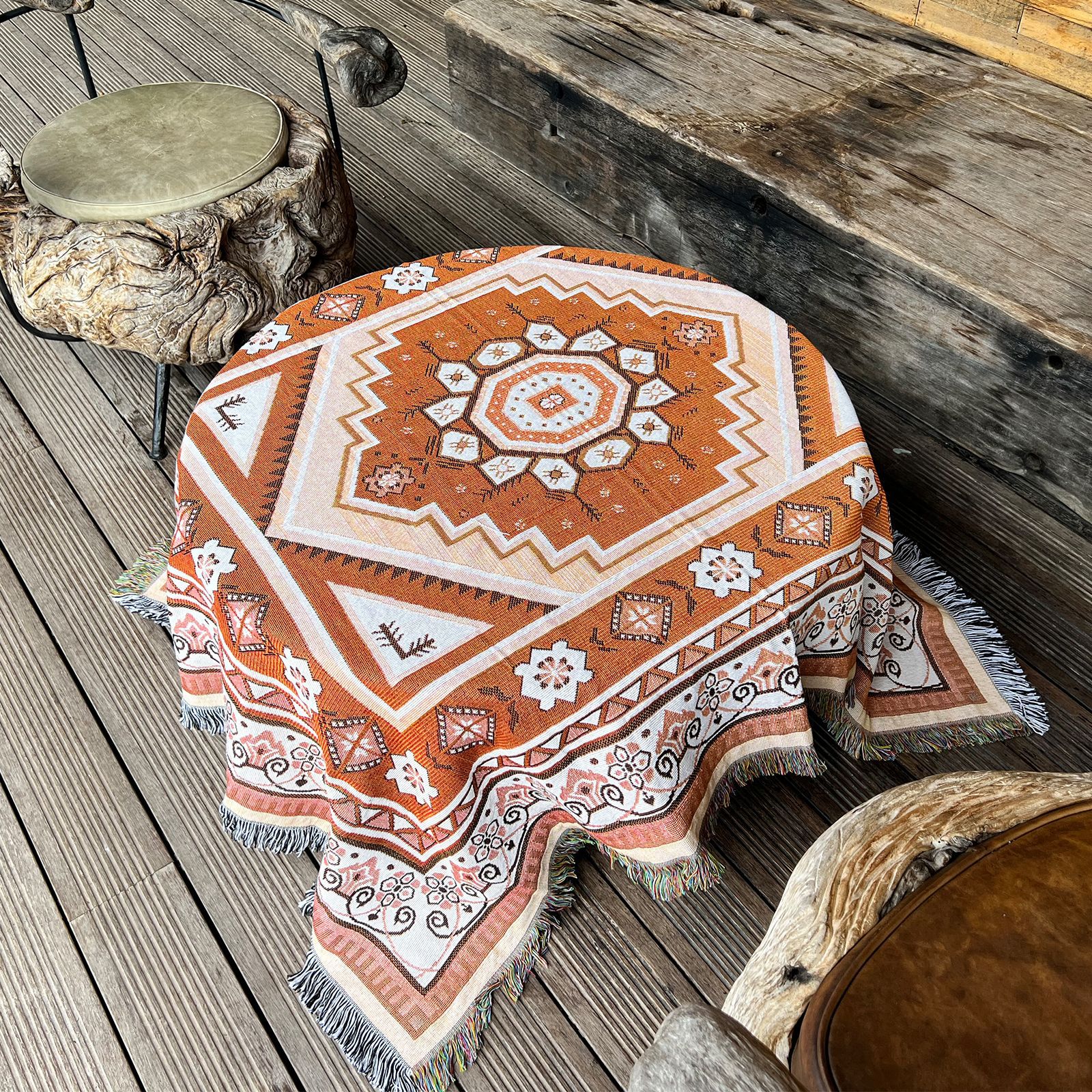430g Weight carpet, blanket Home Textiles & Decor Type Cotton Nitrile Blend Material Geometric Pattern Casual Style Casual Geometric Cotton Nitrile Blend Carpet Blanket Artificial Decorations 7