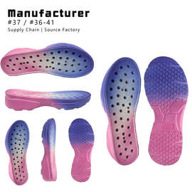 潮州盈致鞋底凉鞋大底PVC吹气鞋底防滑耐磨拉帮女款休闲定制工厂