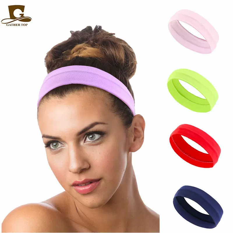 光板牛奶弹力丝头带 运动瑜伽护头发带 汗带 头带工厂直销批发