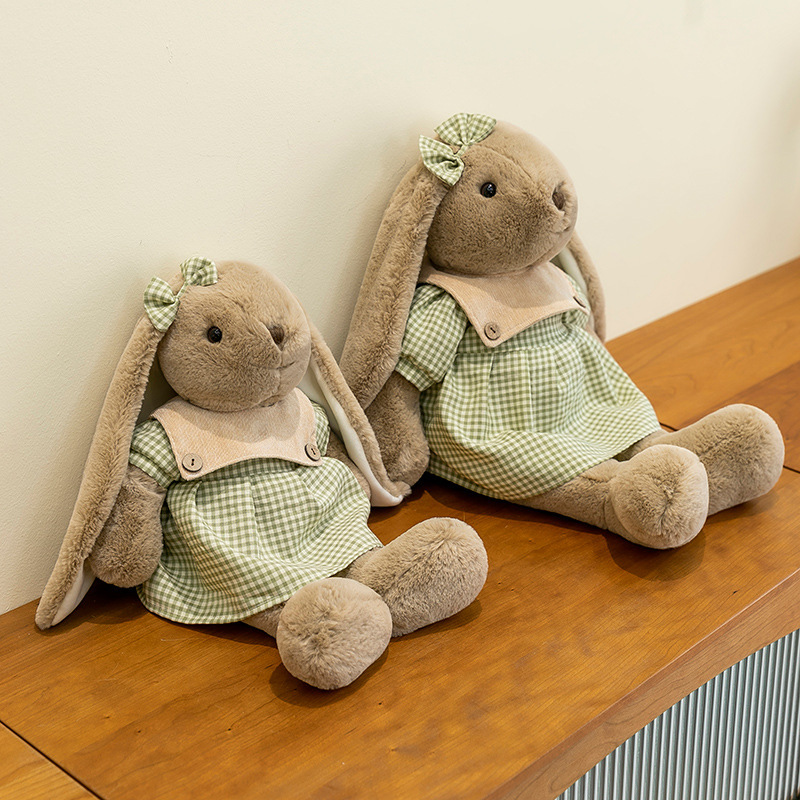 Libro rojo lirio conejo juguete de peluche muñeca para niños dormir almohada conejo blanco para calmar muñecas regalos para chicas