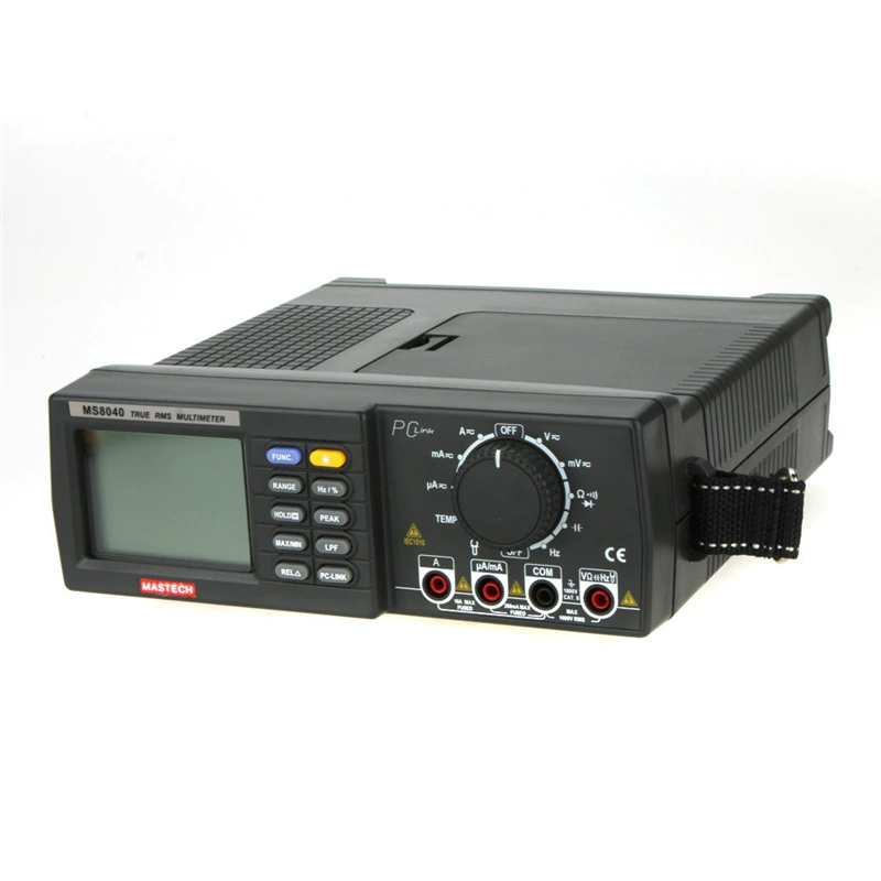 Заводской цифровой мультиметр MS8040 высокой точности, настольный, с измерением истинного среднеквадратического значения переменного тока, 4,5-разрядный