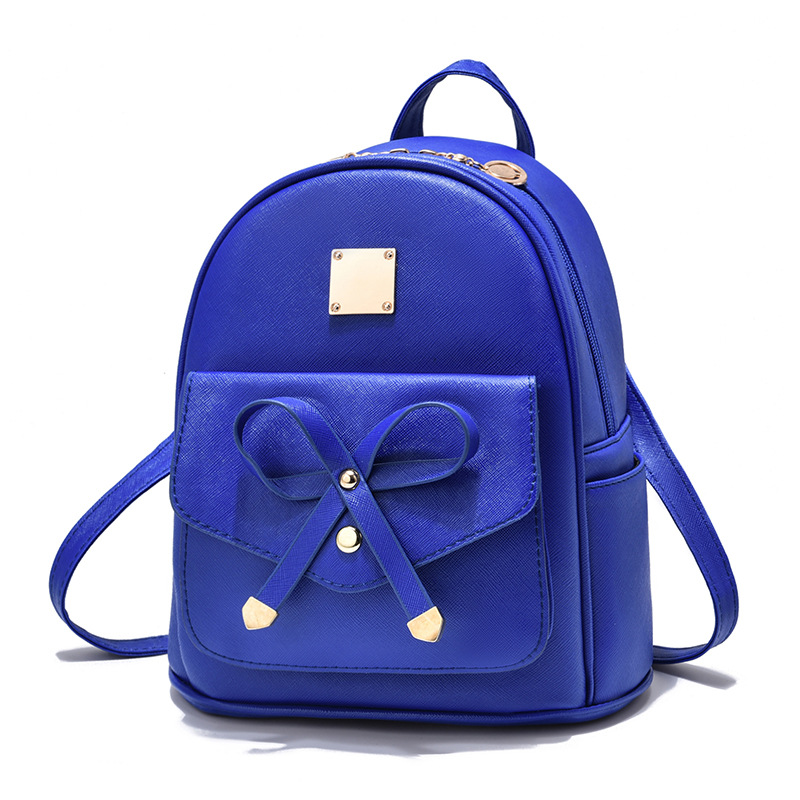 Mochila pequeña para mujer 2025, estilo europeo y americano, mochila escolar con lazo, estilo fresco, bolso pequeño moderno
