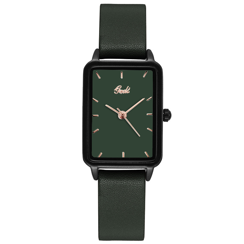 歌迪gedi韓国版シンプル学生時計洗練された小型方形石英腕時計女性の小衆腕時計卸売り