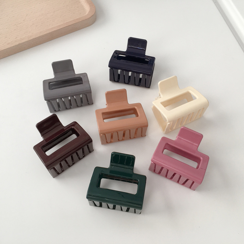 Autumn and winter Hairdressing the republic of korea ins French Bright surface medium , please square Grip Ponytail Hairpin Flaxen Hair princess Head clip