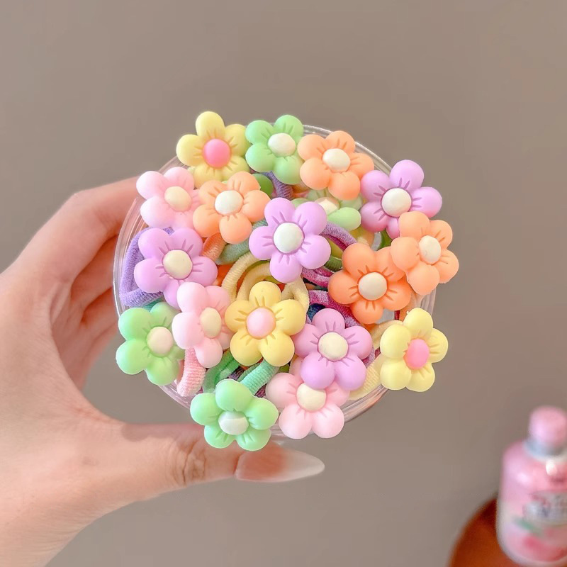 Niñas de dibujos animados coloridos correa de goma no lesionar cabello de cabello de niñas cabello de cabello de cabello lindo cabello de cola de caballo tocado