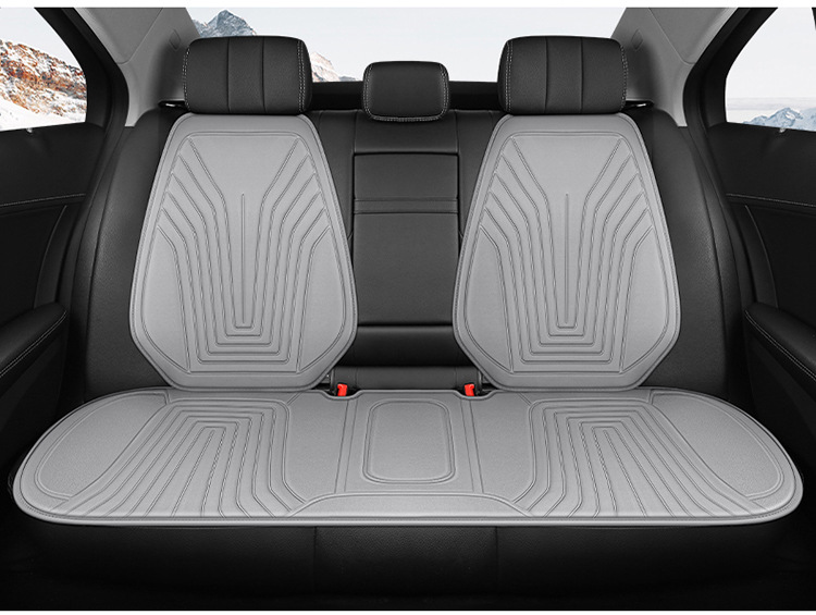 Car Heated Seat Cushion 12V with Backrest Electric Heating Car Seat Cover Autumn and Winter Warm Car Heated Seat Cushion