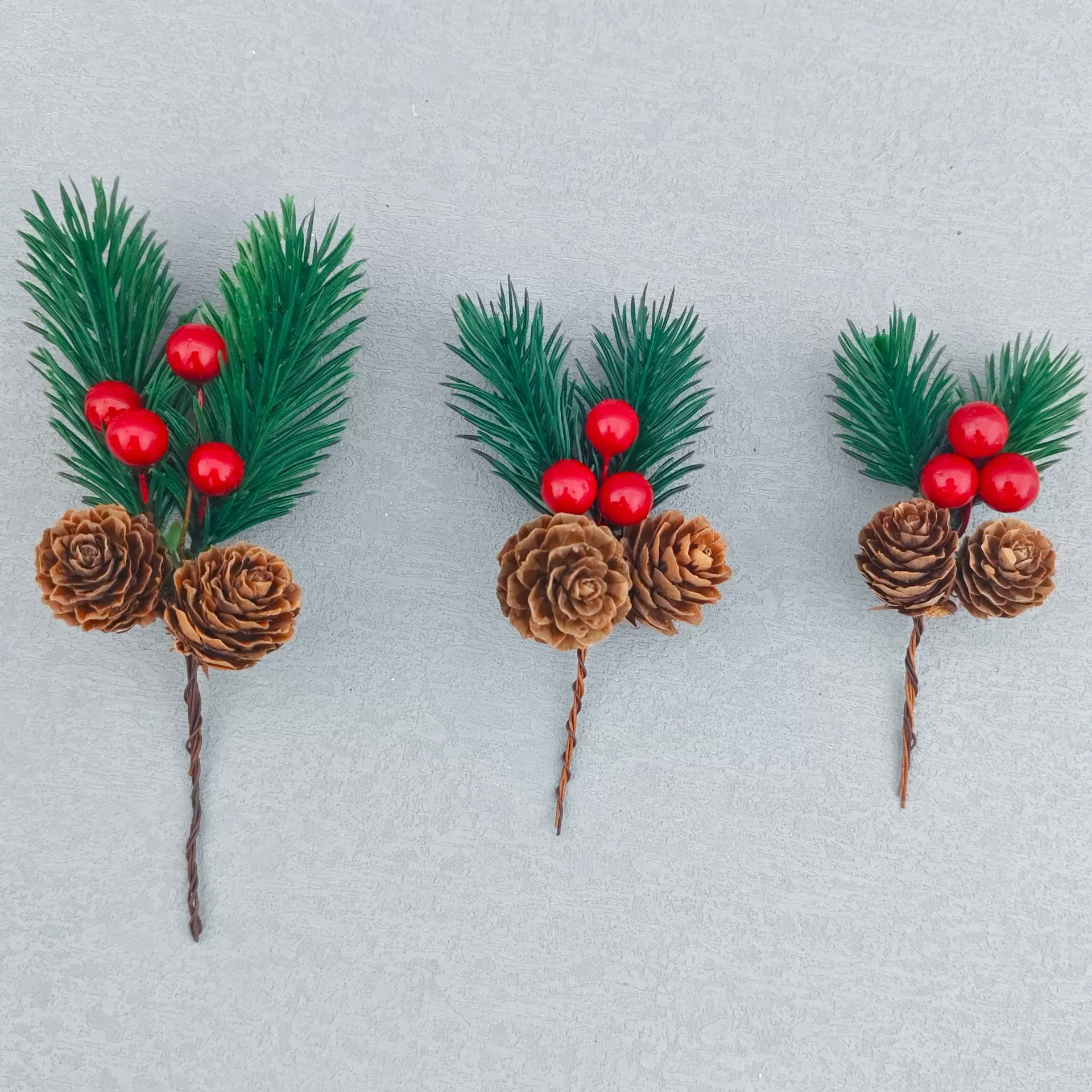 Трансграничный рождественский орнамент размер черенка имитация сосновых игл ягодных черенков
