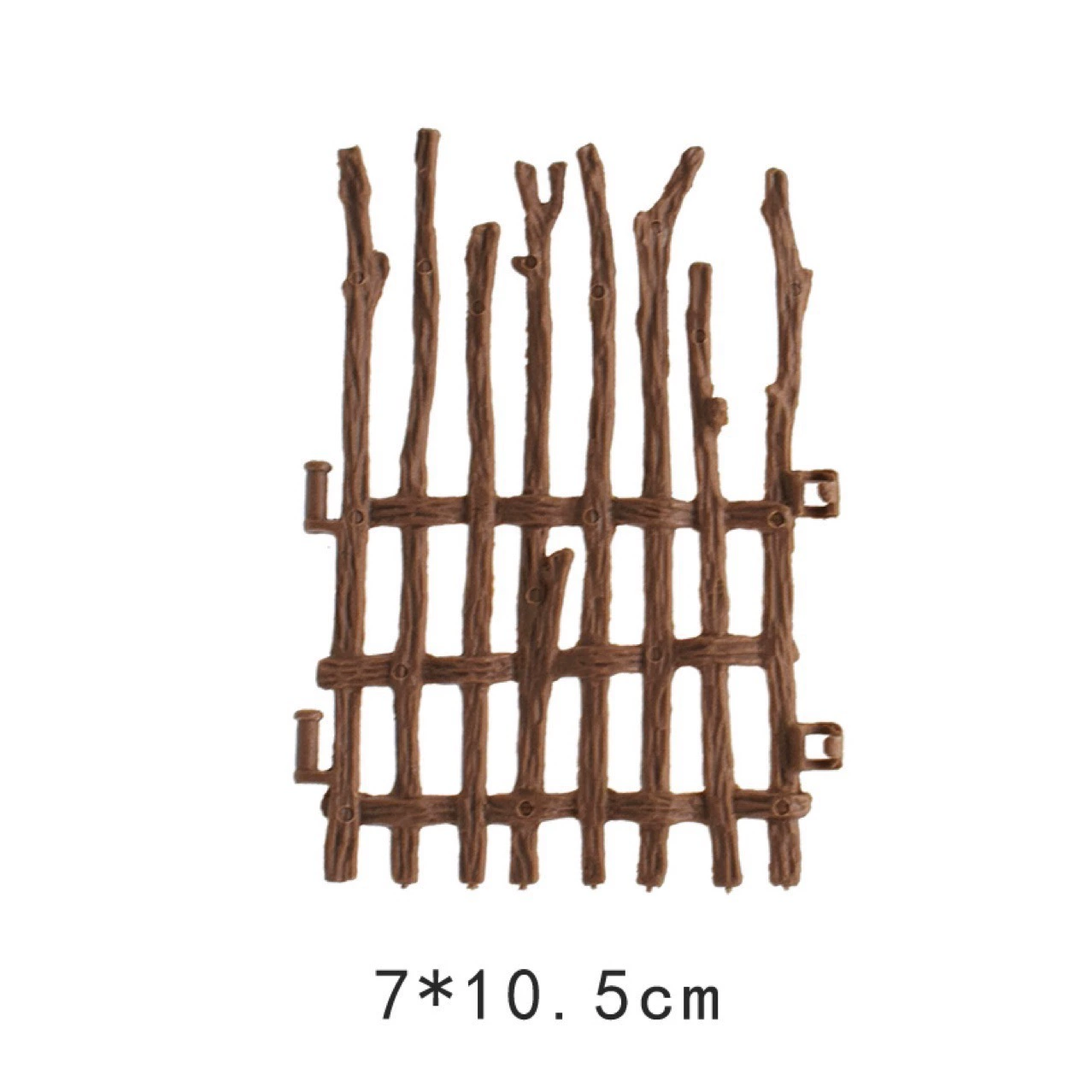 Игровой забор-украшение для песочницы, пластиковый, имитация дерева, большой, для игрового домика, сценарные элементы